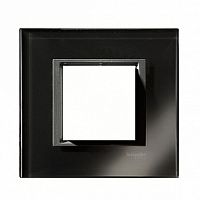 Рамка 1 пост UNICA CLASS, черное стекло | код. MGU68.002.7C1 | Schneider Electric